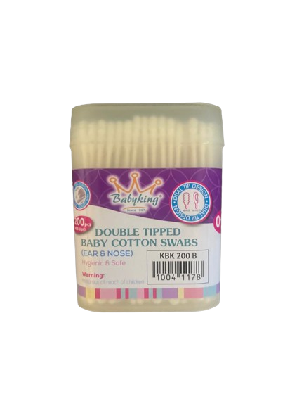 KBK-200 B BABYKING BABY COTTON SWABS