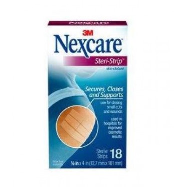 0.5INX4IN NEXCARE STERI-STRIP SKIN CLOSURE 18'S