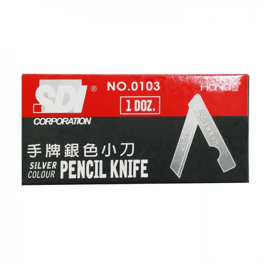 0103 SDI CUTTER KNIFE 12 PCS