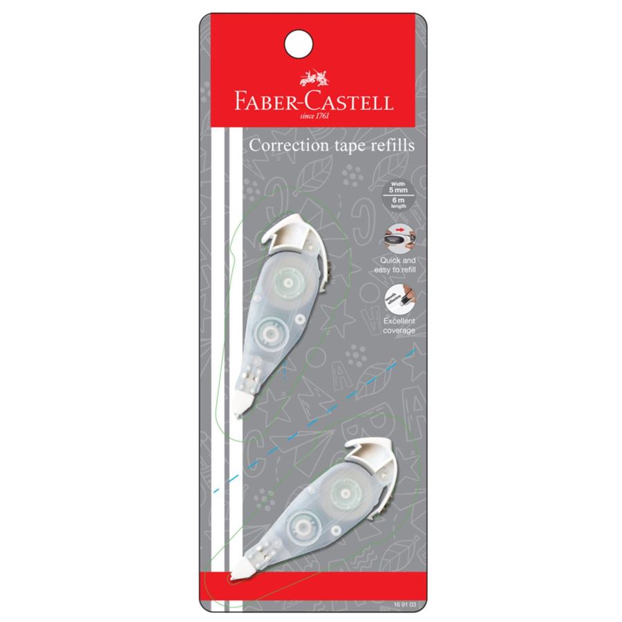 FABER CASTELL CORRECTION TAPE REFILLS RM7.90