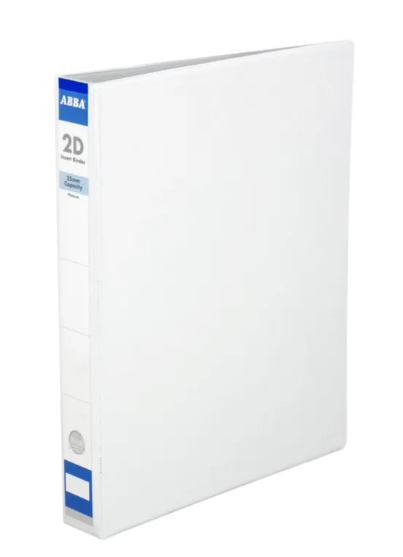 ABBA 2D RING FILE (WHITE)