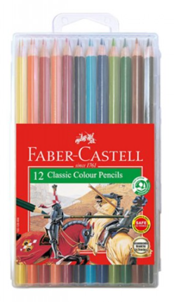 FABER-CASTELL CLASSIC COLOUR PENCIL IN SLIM-CASE