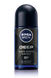 NIVEA MEN DEEP BLACK DARK WOOD ROLL-ON 50ML