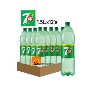 7UP LEMON & LIME 1.5LX12'S