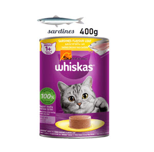 WHISKAS SARDINES TIN 400G