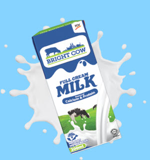 BRIGHT COW FULL CREAM MILK 200ML