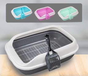 [4912001-129-TAOB] 129-S CAT LITTER TRAY WITH COVER