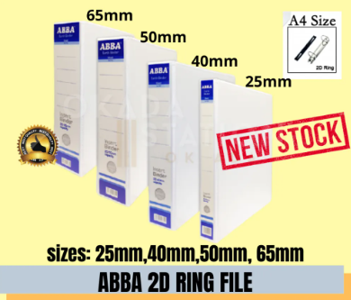 ABBA 2D RING FILE (WHITE)