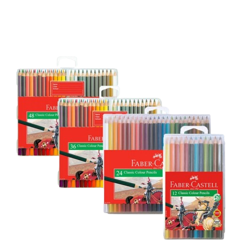 FABER-CASTELL CLASSIC COLOUR PENCIL IN SLIM-CASE
