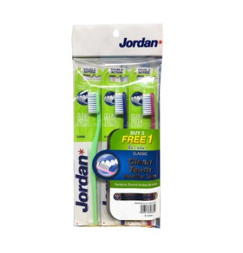 JORDAN CLASSIC TOOTHBRUSH 2+1 FREE