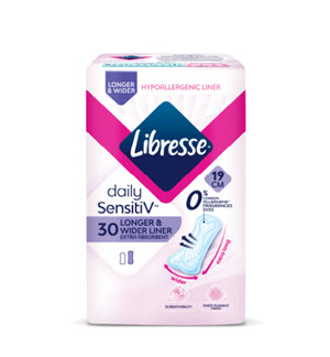 [8610003-LIBRS-001] LIBRESSE LINER ODOUR CARE LONG & WIDER-30'S