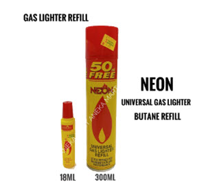 [4604001-NEON] NEON GAS LIGHTER  REFILL 300ML