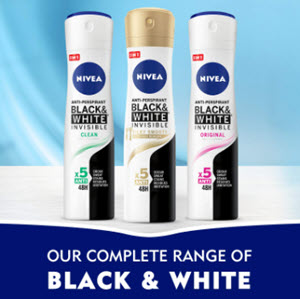 NIVEA BLACK & WHITE DEO SPRAY 150ML