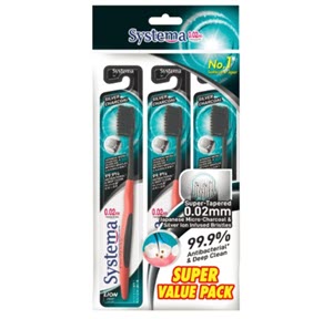 [8201008-OF-SYTM] SYSTEMA SILVER CHARCOAL 0.02MM VALUE PACK
