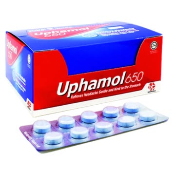 [7802001-UPHML] UPHAMOL 650 RELIEVE HEADACHES 10'S