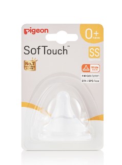 [5701001-PGEN-169-001] 0+ SS PIGEON SOFT TOUCH TEAT 1'S