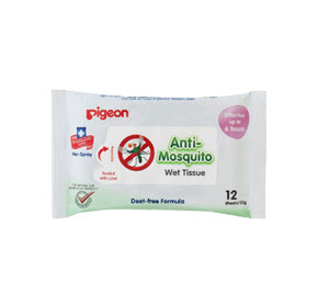 [6501001-PGEN] PIGEON ANTI-MOSQUITO WET TISSUES 12'S