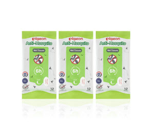 [6501002-PGEN] PIGEON ANTI-MOSQUITO WET TISSUES 3X12'S