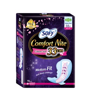 [8609008-SOFY] SOFY 33CM COMFORT COTTONY SOFT 18'S