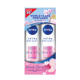 [8404004-NVA-TW] SWEET PEAR NIVEA EXTRA BRIGHT DEO SPRAY 2X150ML