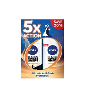 [8505003-NVA-TW] BLACK&WHITE ULTIMATE NIVEA ROLL-ON 2X50ML