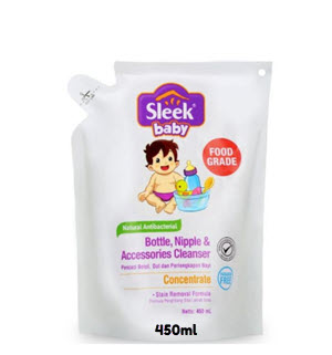 [6602002-SLEEK] SLEEK BABY LAUNDRY DETERGENT POUCH 450ML