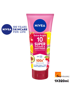 [8408005-NVA-TW-001] NIVEA 10 SUPER VITAMINS & SKIN FOODS LOTION 320ML