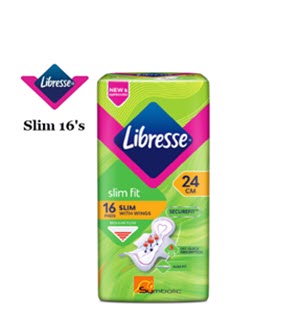 [8608006-LIBRS] LIBRESSE 24CM SLIM WING-16'S
