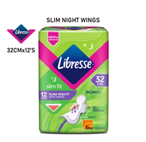 [8609007-LIBRS] LIBRESSE 32CM SLIM NIGHT WINGS-12'S