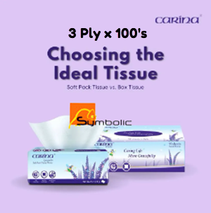[5104001-CRNA-001] CARINA LAVENDER SOFT FACIAL TISSUE 1X100'S