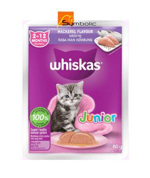 [4903002-WHSK-001] WHISKAS MACKEREL POUCH JUNIOR 80G
