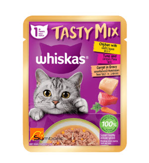 [4903003-WHSK-001] WHISKAS TASTY MIX CHICKEN & TUNA 70G