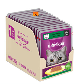 [4903008-WHSK] WHISKAS POUCH TUNA FISH 14'SX80G