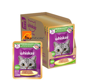 [4903009-WHSK] WHISKAS POUCH TUNA & WHITE FISH 14'SX80G