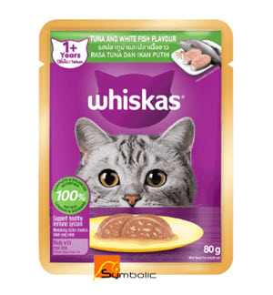 [4903009-WHSK-001] WHISKAS POUCH  TUNA & WHITE FISH 80G
