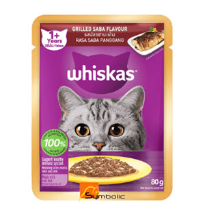[4903012-WHSK-001] WHISKAS POUCH GRILLED SABA 80G